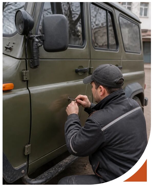 Профессиональное вскрытие автомобиля УАЗ без повреждений в Юбилейном
